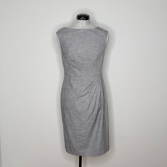 Ann Taylor Dresses & Skirts - Ann Taylor NWT Gray Boatneck Draped Sheath Dress
